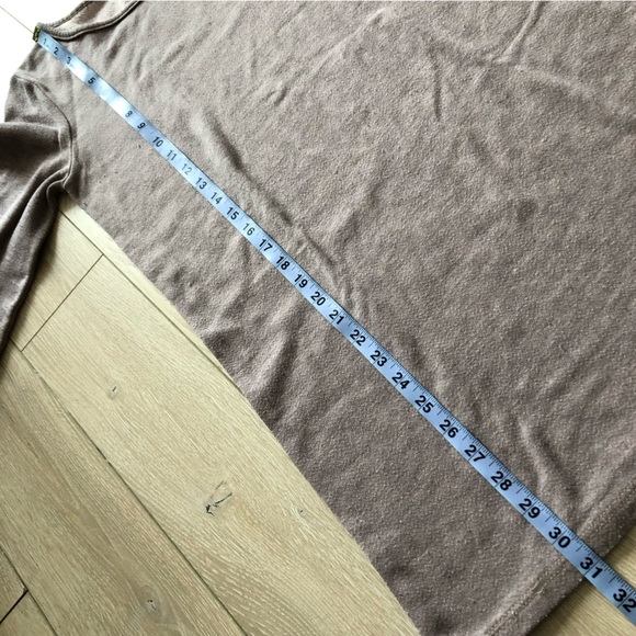 Everly Cold Shoulder Bow Long Sleeve Top in Pink Grey Heather Size S - Picture 5 of 11